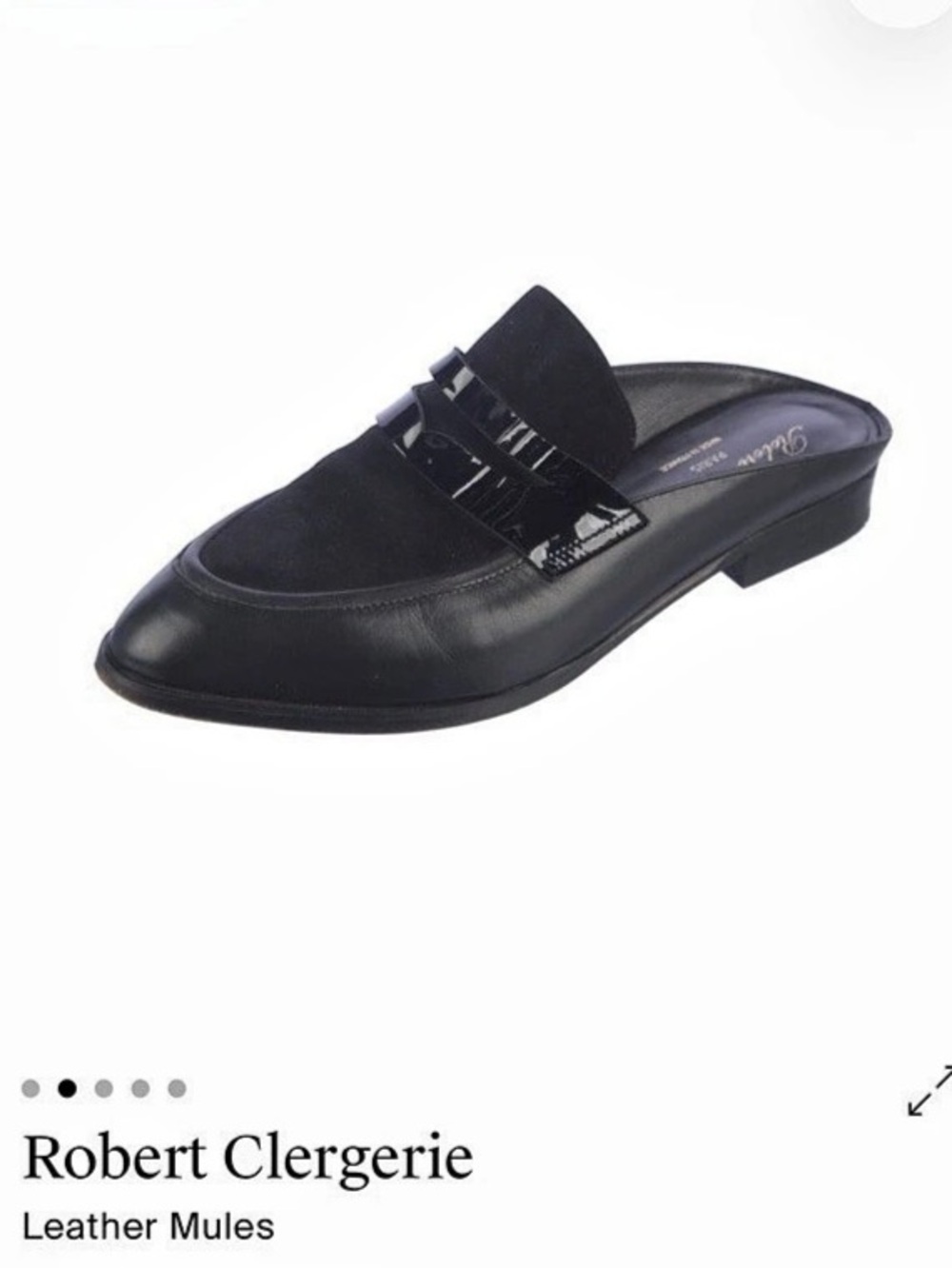 Robert Clergerie Leather Mules Black